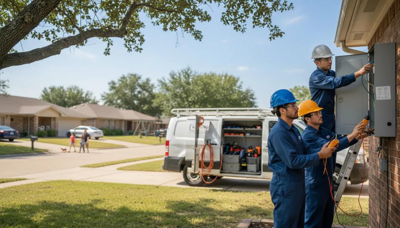 Certified electrician providing emergency electrical services in Dunlap, IA